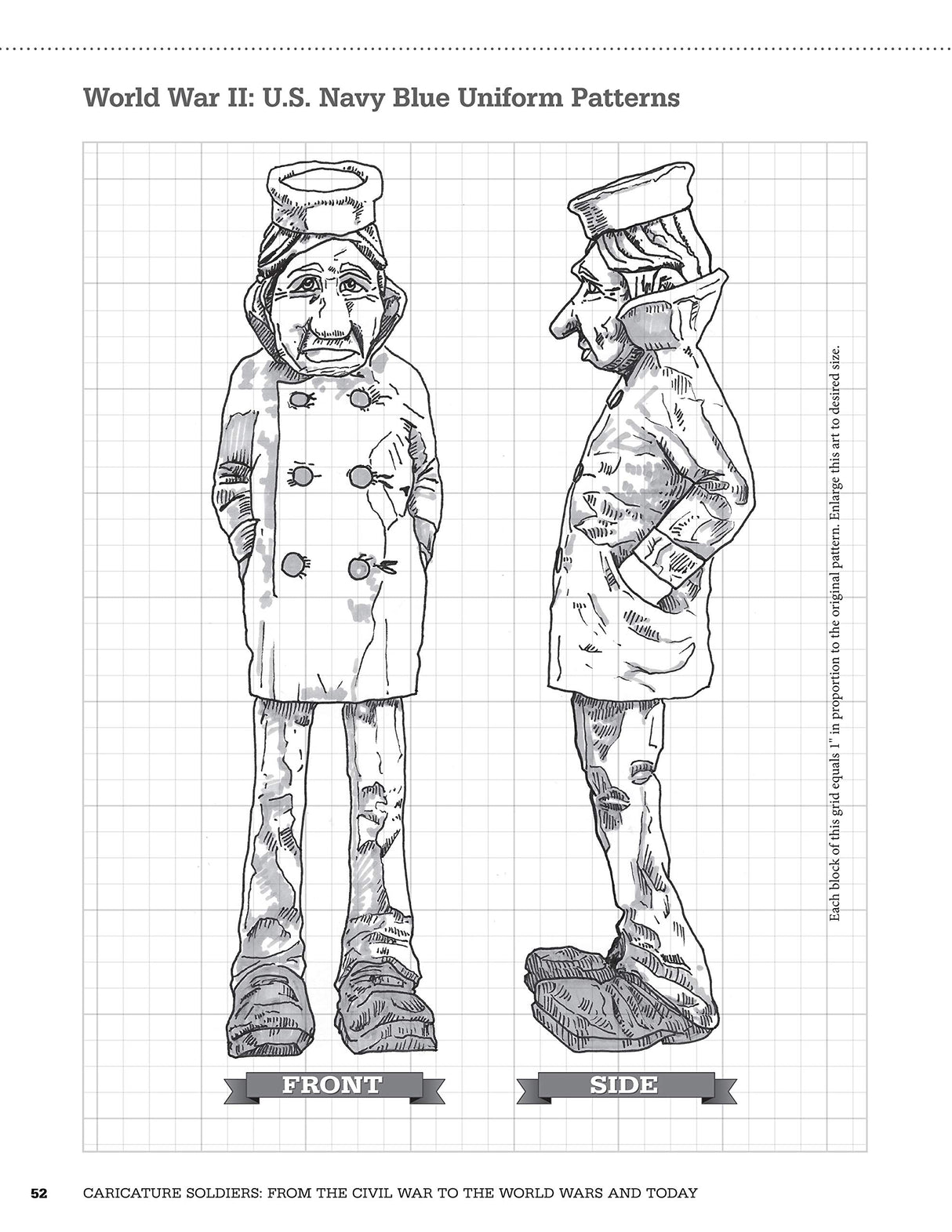 Caricature Soldiers: From the Civil War to the World Wars and Today: Patterns and Techniques for 12 Woodcarving Projects (Fox Chapel Publishing) Design Originals