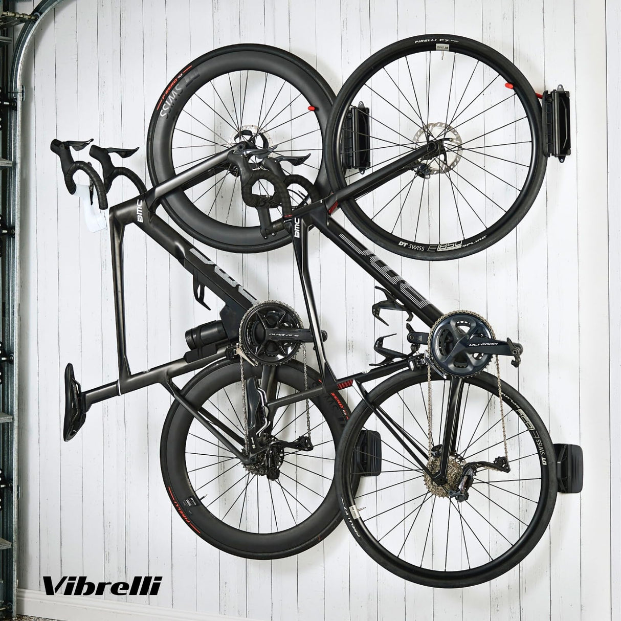 Vibrelli Swivel Bike Wall Mount - Bike Hanger - Vertical Bike Rack - Bike Hangers for Garage - MTB Mountain Bike Wall Mount Bike Rack - Bicycle Vibrelli