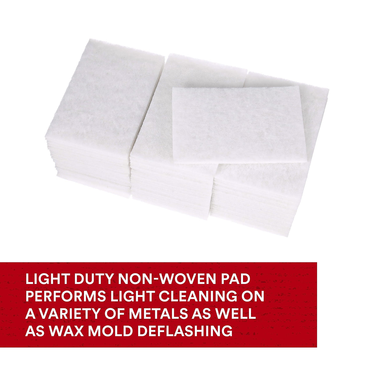 3M Scotch-Brite Light Cleansing Hand Pad 7445, 6 in x 9 in, Mild Abrasive Hand Sanding Pad, For Metal, Vinyl, Porcelain and Other Delicate Surfaces, 3M