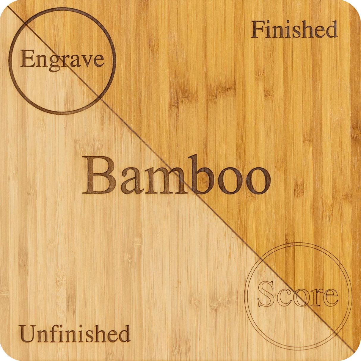 Bamboo 6 Sheets | 3mm 1/8th inch, 12”x19” Premium Two Sided with MDF Core, Glowforge Ready, Unfinished Craft Closet
