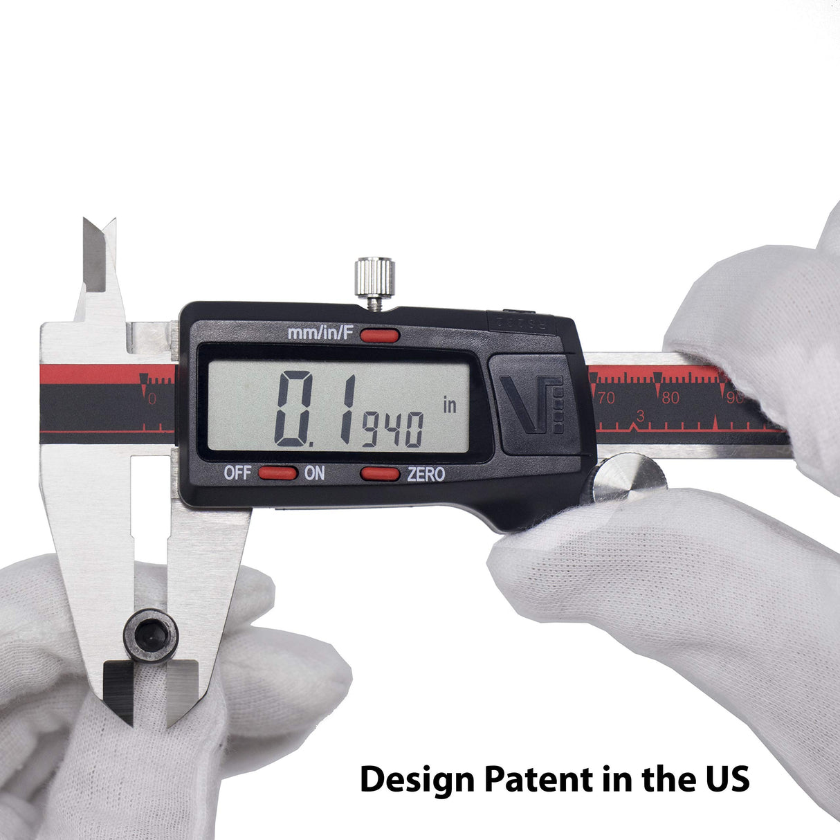 VINCA Digital Caliper, DCLA-0605 0-6 Inch/150mm, Inch/Millimeter/Fraction Conversion, Stainless Steel, Large LCD Screen VINCA