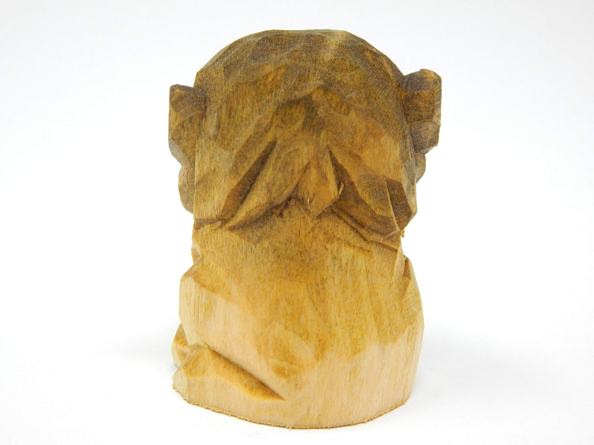 Lion Figurine Wood Decoration Statue Wall Art King Miniature Carved Small Animal Sculpture Selsela