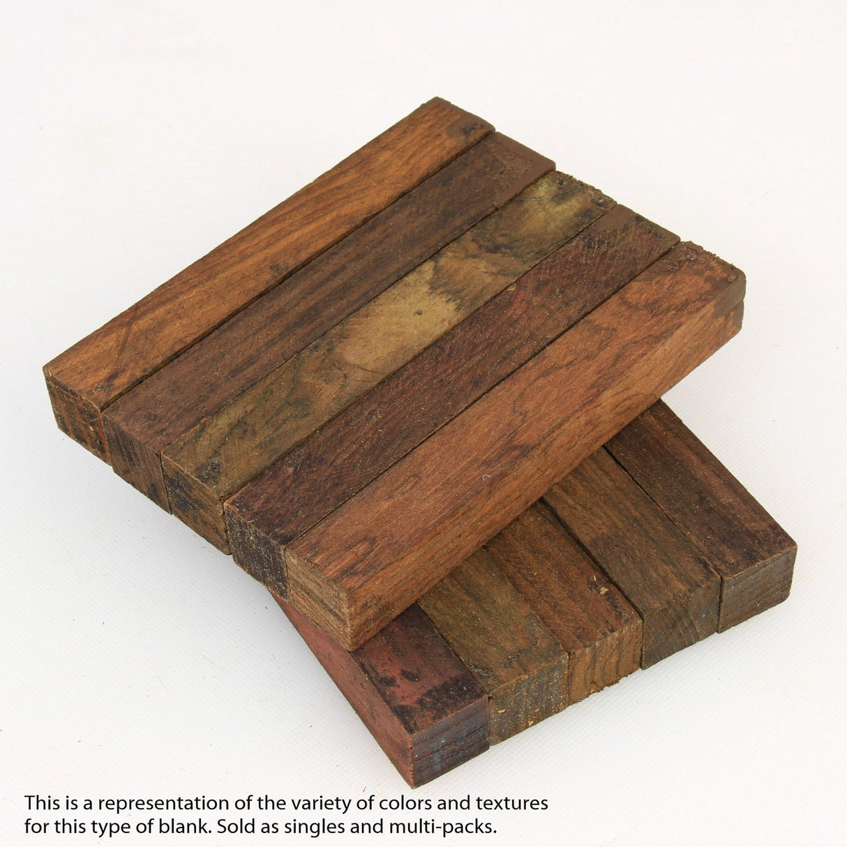 Legacy Woodturning, Cocobolo Wood Pen Blank, 3/4" x 3/4" x 5", Pack of 10 Legacy Woodturning