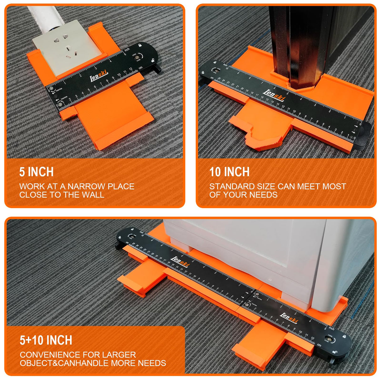 Lenski Stocking Stuffers Gifts for Men, Connectable Contour Gauge Mens Gifts for Christmas, Gifts for Dad Him Husband, Dad Gifts for Men Who Have Lenski