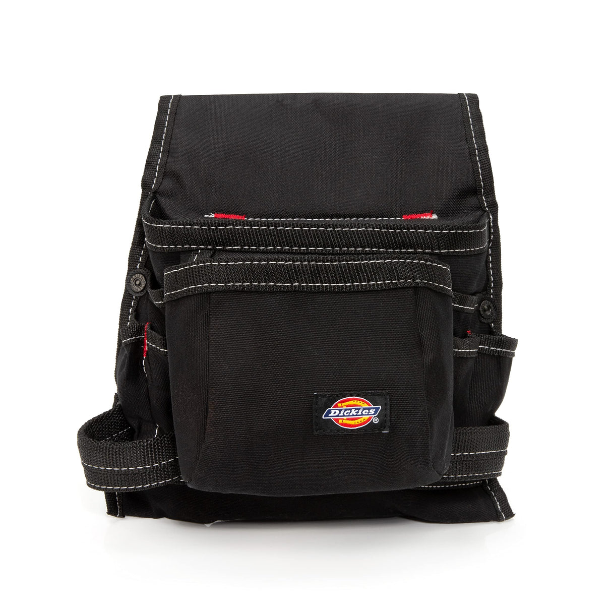 Dickies 8-Pocket Canvas Tool and Utility Pouch for Work Belts, Fastener Pocket, Hammer Loops, 2-inch Belt Loop, Black Dickies