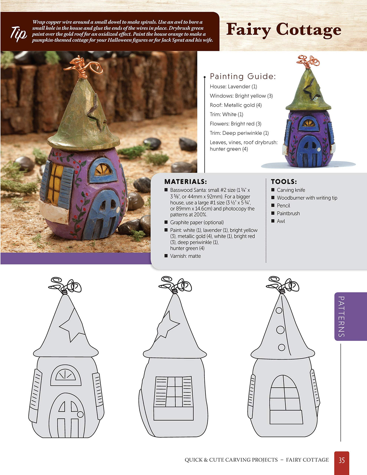 Quick & Cute Carving Projects: Patterns for 46 Projects to Carve in One Day (Woodcarving Illustrated Books) (Fox Chapel Publishing) Easy, Design Originals