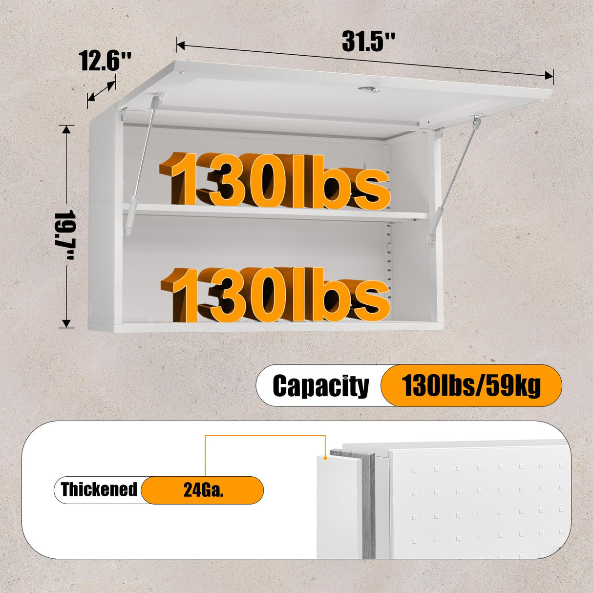 Wall Storage Cabinet Metal Garage Locker Medicine Cabinet with Locking Door Adjustable Shelf Bathroom Wall Cabinet Over The Toilet Storage Cabinet MetalMax