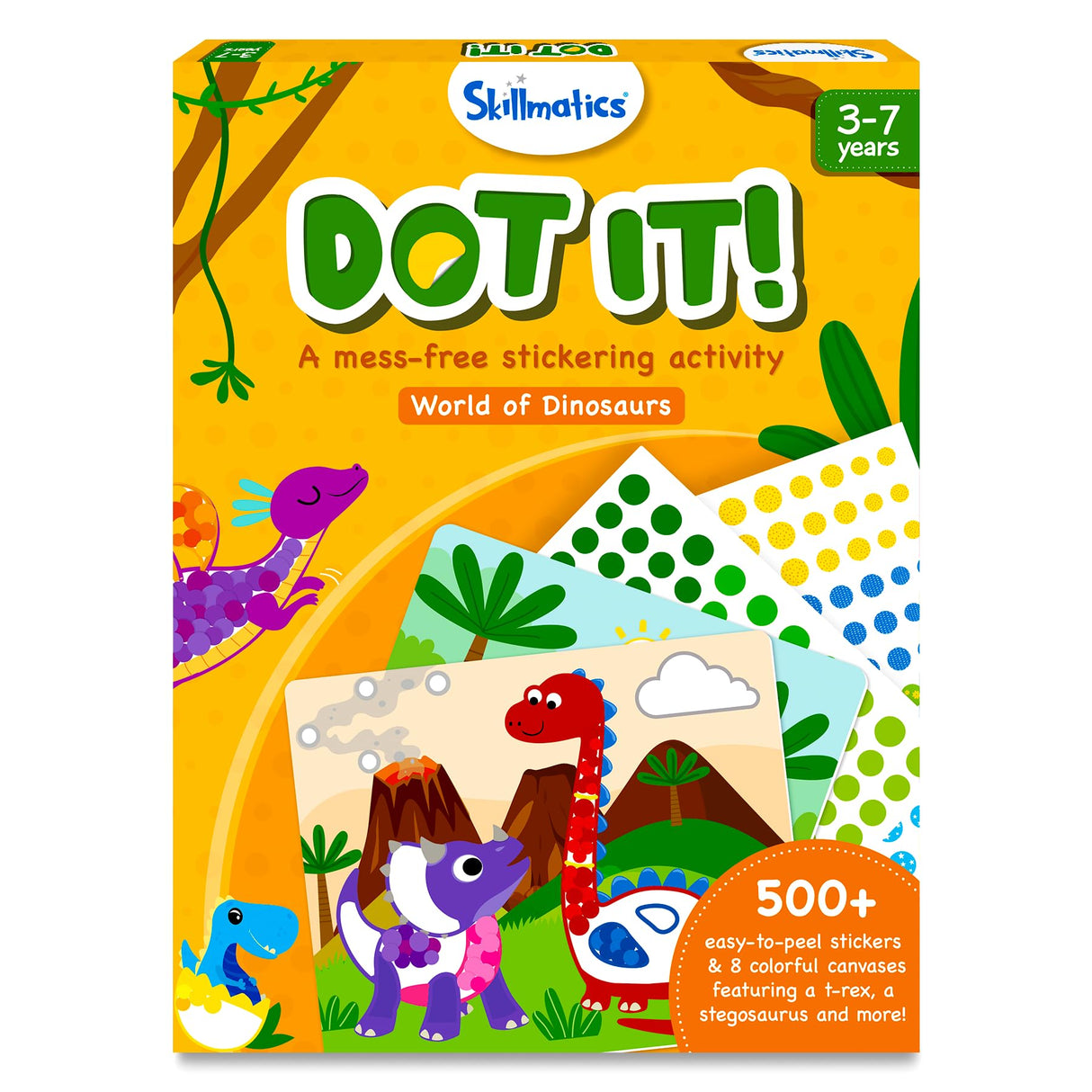 Skillmatics Dot It Dinosaurs Theme & Fun with Foam Underwater Animals Theme Bundle, Art & Craft Kits, DIY Activities for Kids Skillmatics