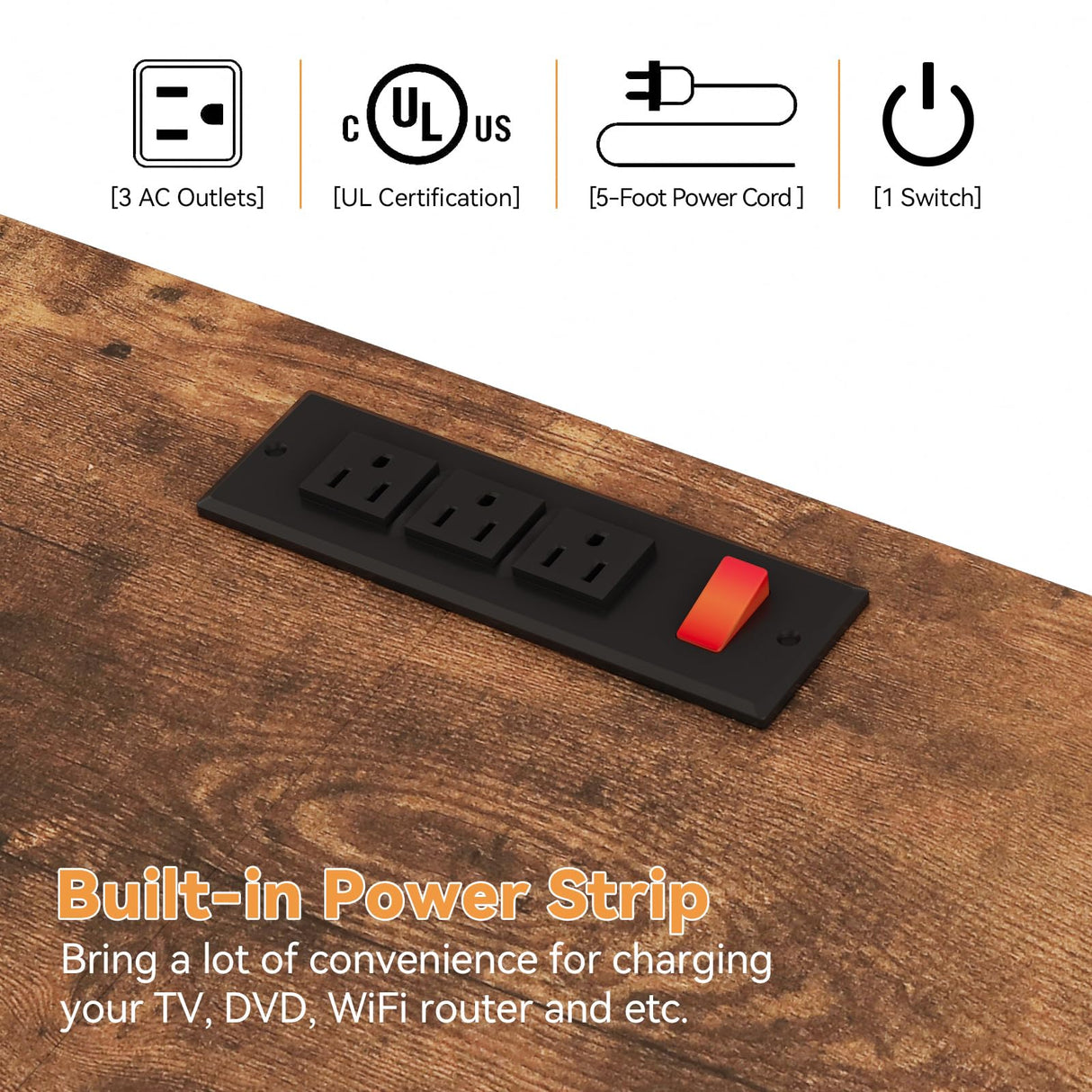 Jojoka Wide Dresser with 10 Large Drawers for 55'' Long TV Stand with Power Outlet Entertainment Center, Storage Fabric Drawer Unit for Bedroom, Jojoka