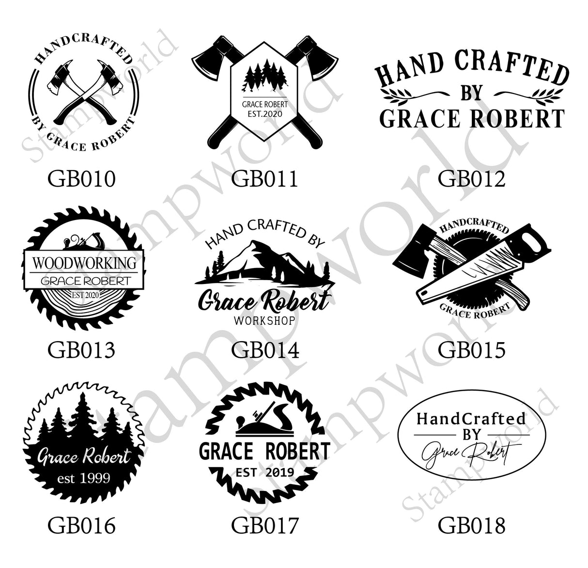 Custom Electric Brass Wood Branding Iron with Personalised Hot Embossing Stamp - 200W 110V (1") N-K