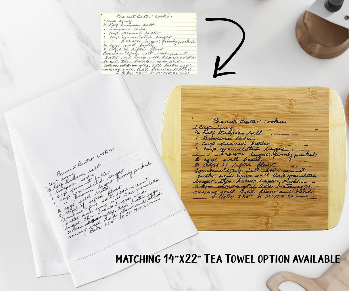 Personalized Wooden Custom Recipe Cutting Board (Thick), Handwritten Engraved, Recipe | Family Recipe, Family Heirloom Gift | Charcuterie, Meat, Wedding Collectibles