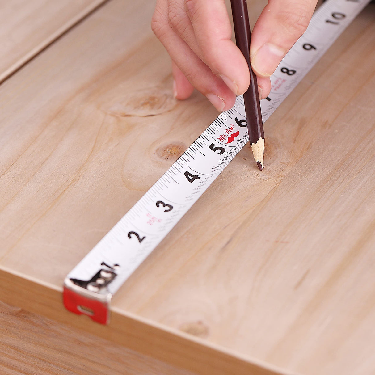 Mr. Pen- Tape Measure, 25-Foot, Steel Retractable Tape Measure with Fractions, Easy Read Tape Measure, Steel Tape Measure 25 ft Mr. Pen