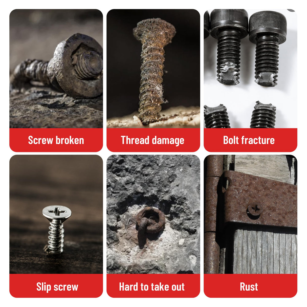 UYECOVE 15 Pieces Screw Extractor Set 6542/4341 HSS Cobalt Left Hand Drill Bit Broken Screw Extractor Kit with 1/4'' Adaptor, Stripped Screw UYECOVE