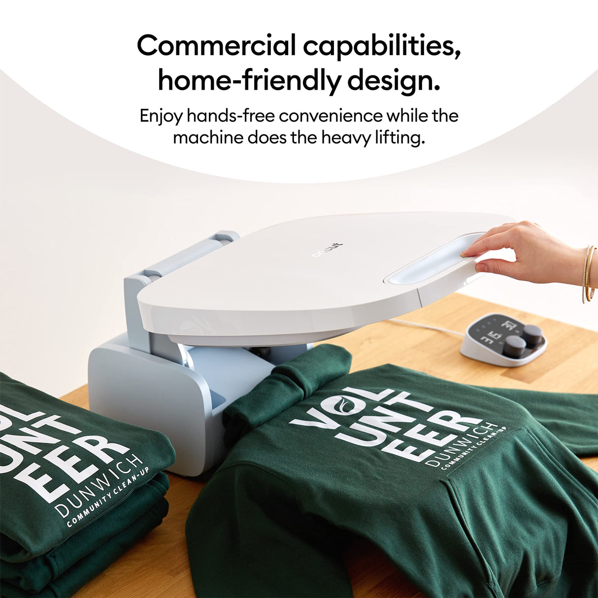 Cricut Autopress- Professional Automated Heat Press for T-Shirts, Decor, Home-Friendly Design, Commercial-Level Capabilities, Large Ceramic-Coated Cricut