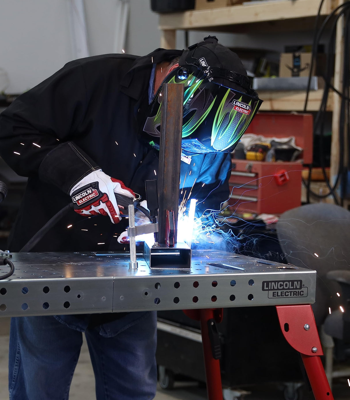 Lincoln K5334-1 Portable Welding Table Folding Workbench 21" x 44" Lincoln Electric