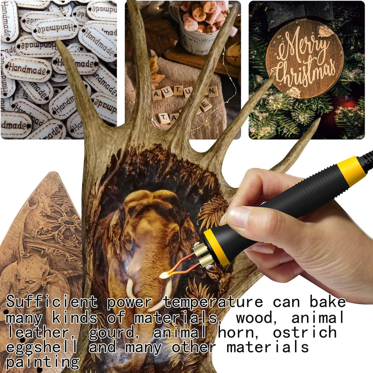 Wood Burning Kit,Wood Burning Tool,Digitally Adjustable Temperature Wood Burner Kit,Professional Wood Burner Tool Kit for Adults Beginners FIRElood