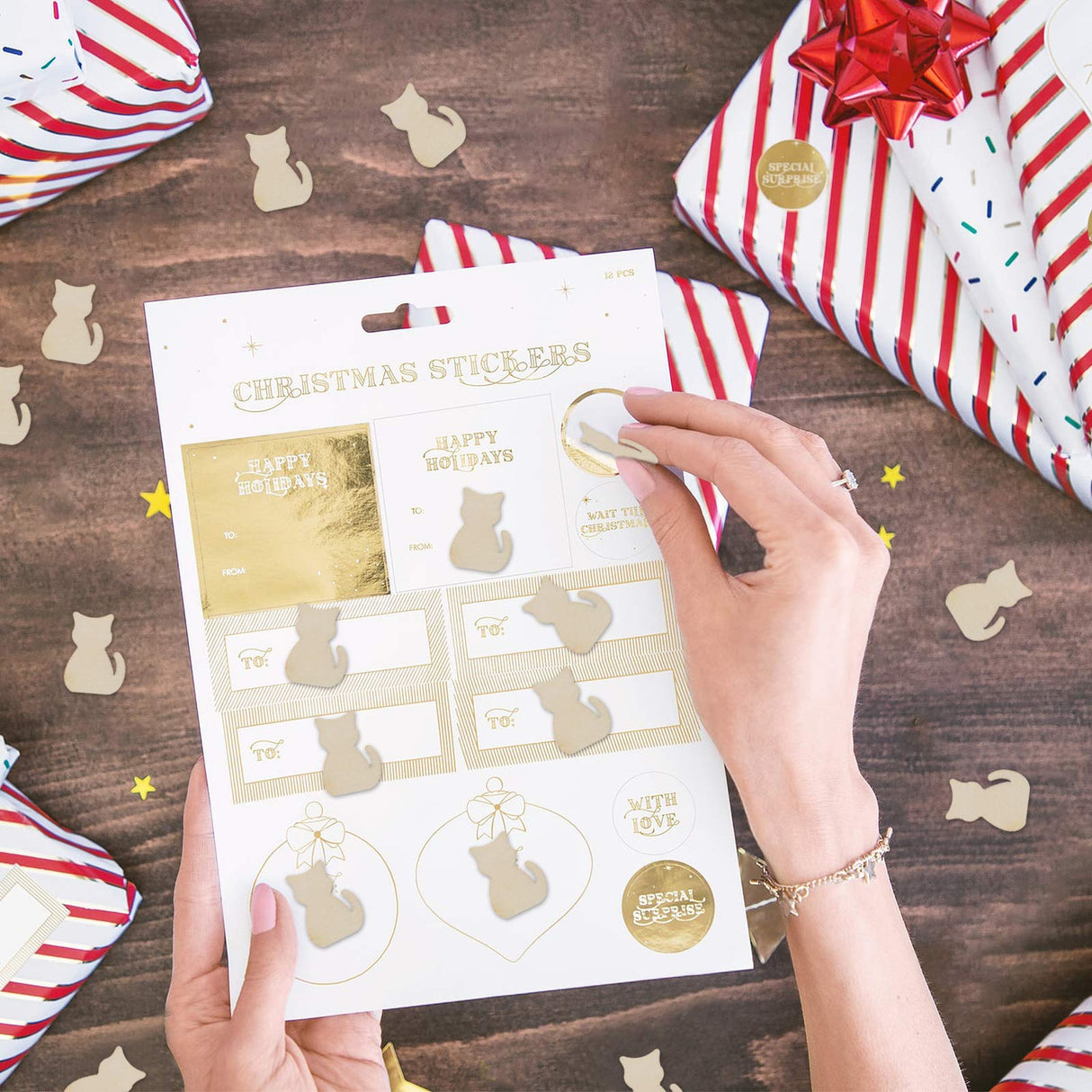 menolana 50pcs Unfinished Cat Cutout Wooden Slices Tags 3 X 2.2 X 0.2 Cm menolana