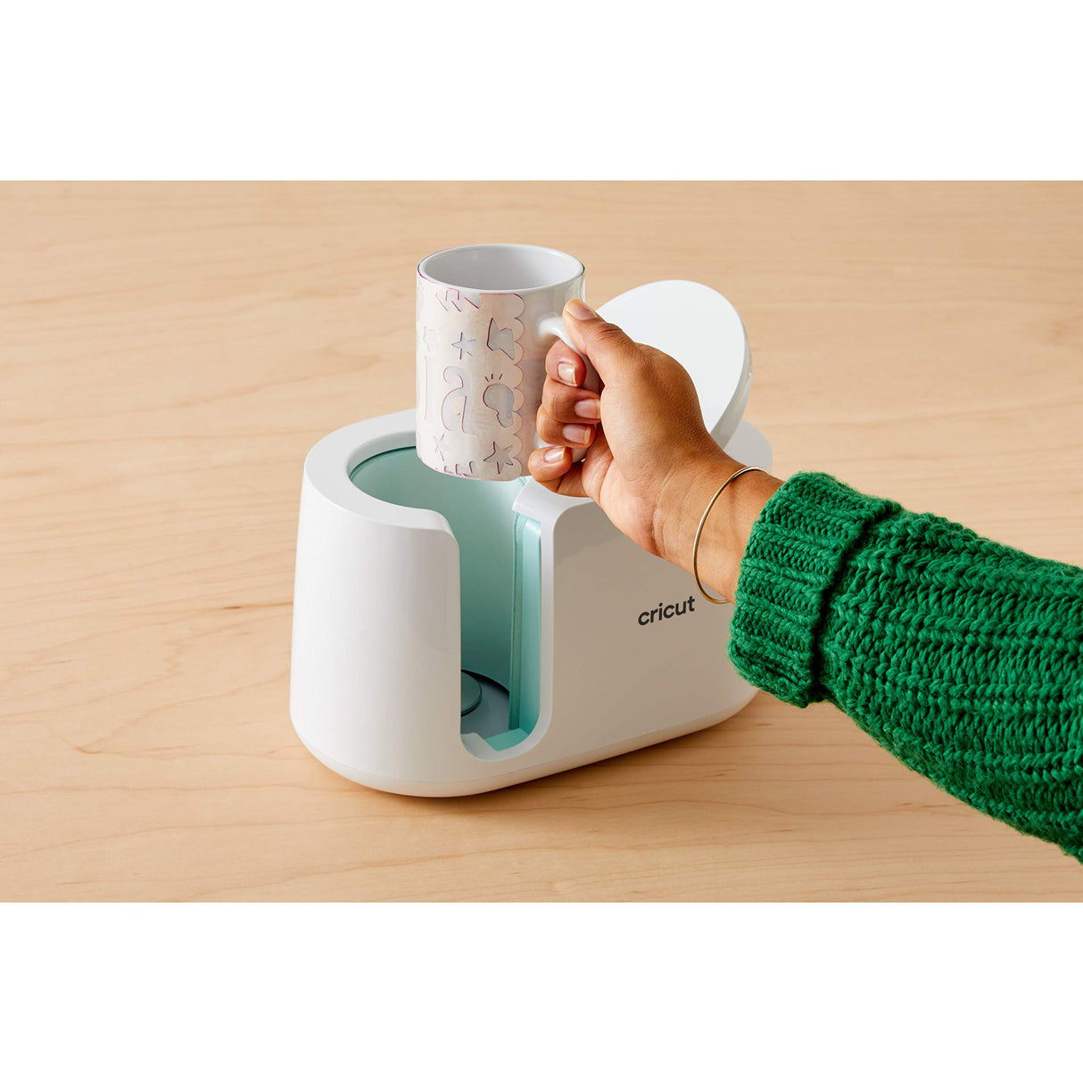 Cricut Beveled Blank Mug, Ceramic-Coated, Dishwasher & Microwave Safe to Decorate, Mug Press & Infusible Ink Compatible,15 Oz Sublimation Mug, Ideal Cricut