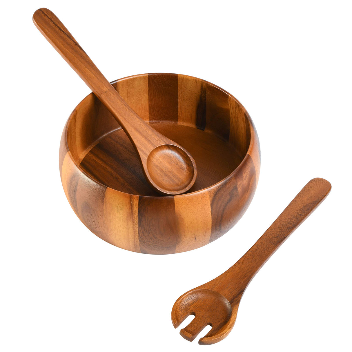 Gibson Home Laurel Acacia Wood Salad Bowl Set, 3 - Piece, Acacia Wood Gibson Home