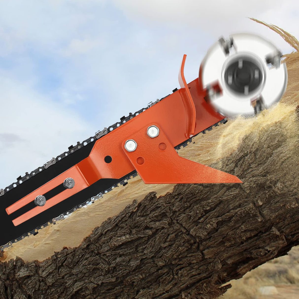 Chainsaw Carving Mill Attachment Log Debarker Peeler Notcher For STIHL MS170-250 Chainsaw Accessories Wood Carving, for Husqvarna & Stih-l Belt LIKARVA