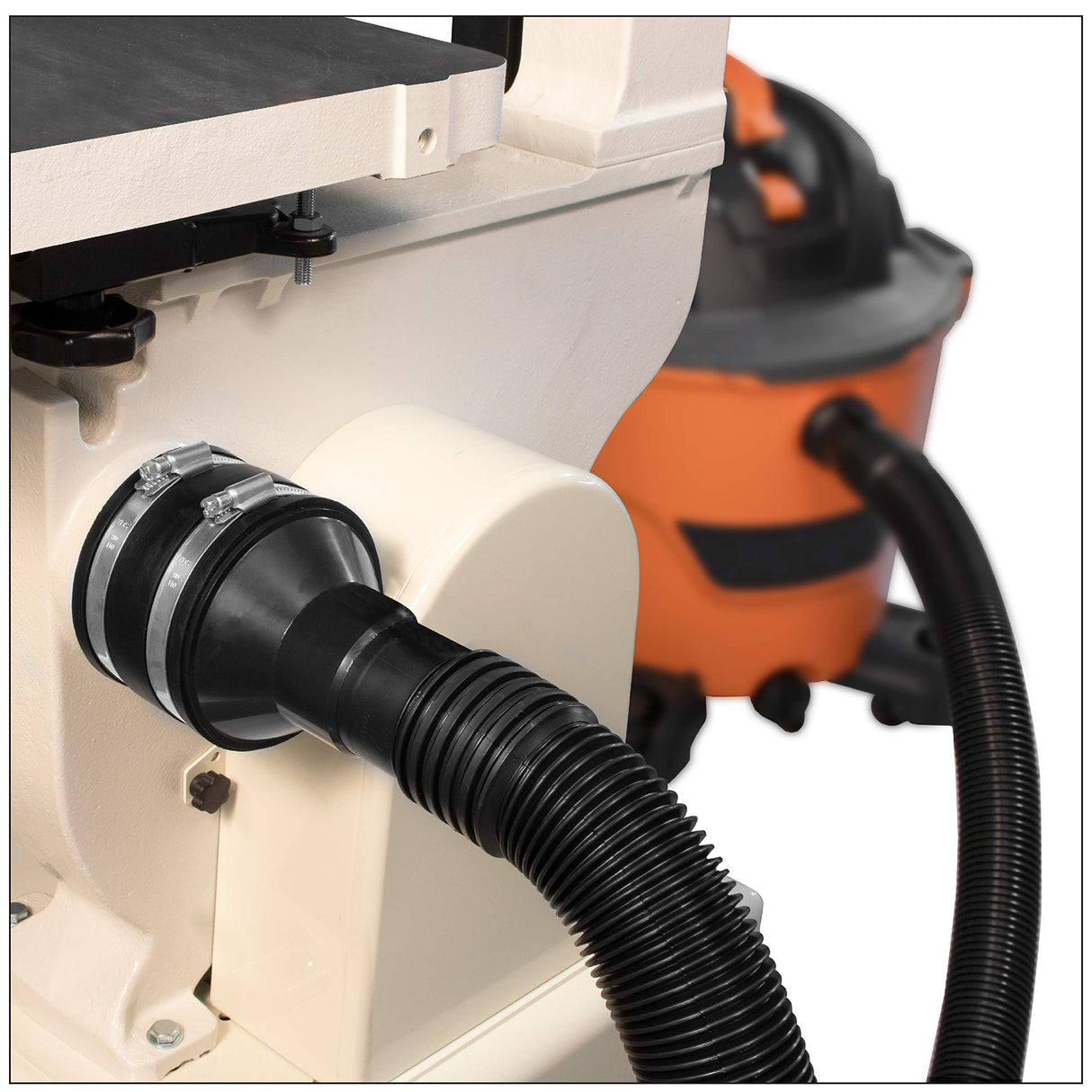 Fulton 4 inch to 2 1/2 inch Reducer Fitting for Dust Collection Hose to Hose Connections and 4 Inch Port Connections on Larger Machinery Fulton