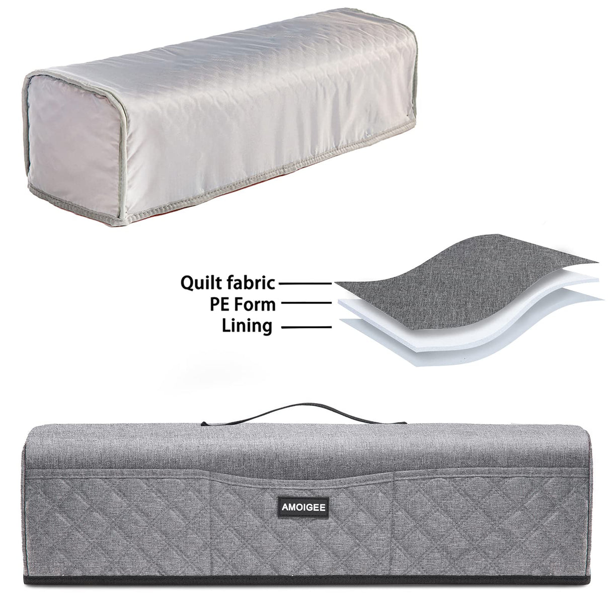 AMOIGEE Dust Cover for Cricut Explore Air 2, Cricut Maker,Cricut Explore 3,Cricut Maker, Maker Cover With Pockets for Cricut Accessories and Supplies AMOIGEE