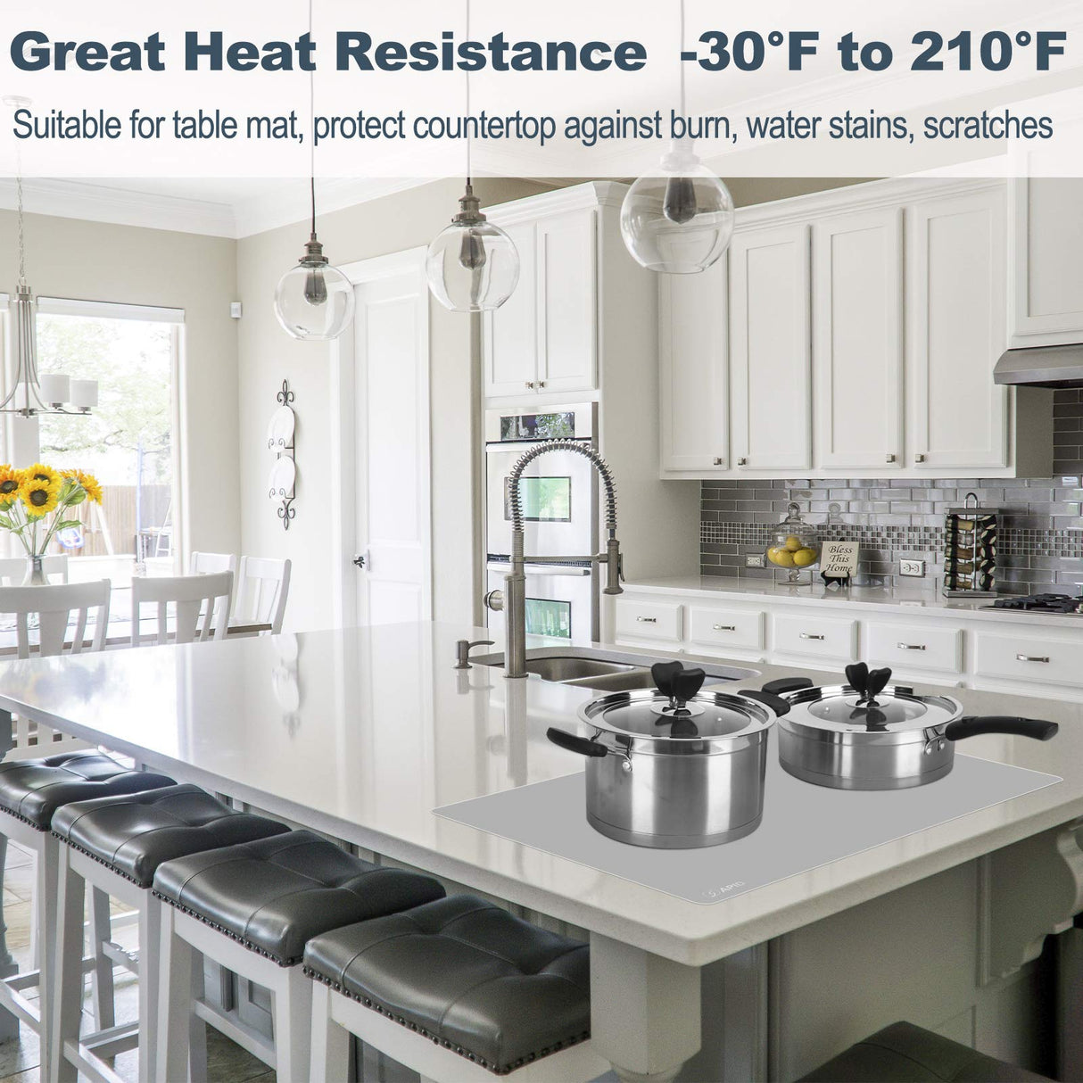 Sapid Extra Large Silicone Sheet for Crafts, Thick Silicone Jewelry Casting Mats, Nonstick Nonslip Silicon Mat for Epoxy Resin, Art Painting, Heat- SAPID