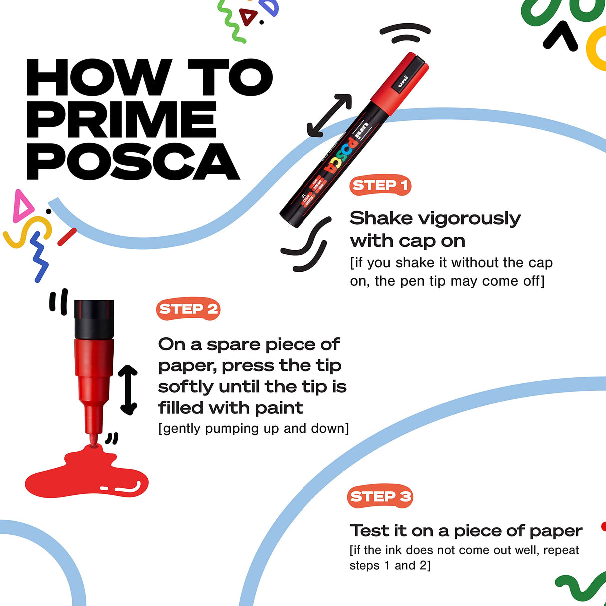 15 Posca Paint Markers, 8K Broad Posca Markers with Broad Chisel Tips, Set of Acrylic Paint Pens for Art Supplies, Fabric Paint, Fabric Markers, Mitsubishi Pencil Co., Ltd.