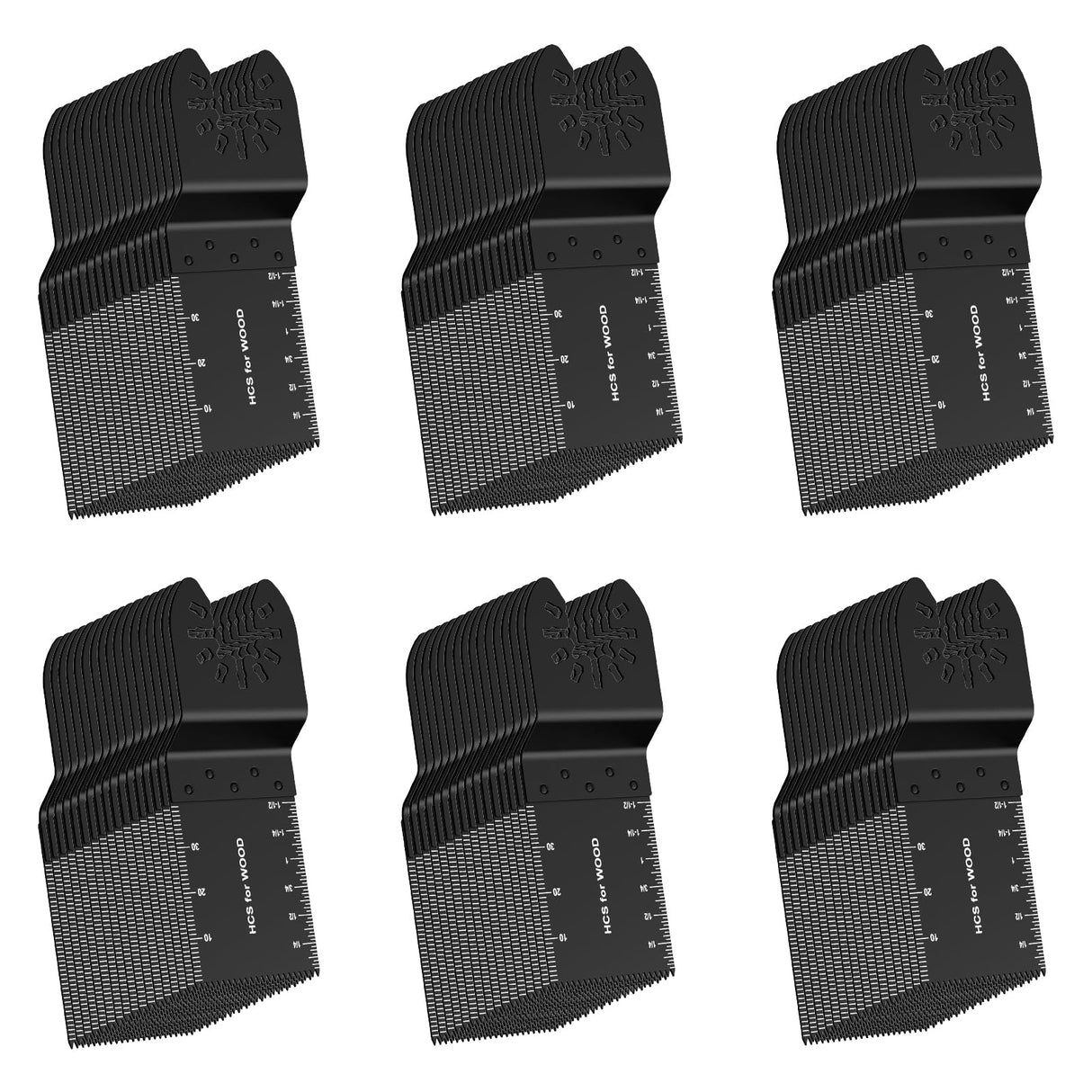 TrivdPro 100Pcs Oscillating Tool Blades Professional Universal Oscillating Saw Blades Wood Multitool Blades Compatible with Dewalt, Milwaukee, TrivdPro