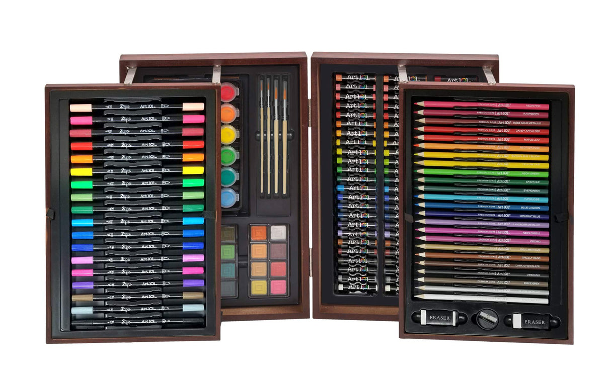 Art 101 Deluxe Art and Doodle Art Set, Assorted Colors, 168 Pieces (53168) Art 101 USA