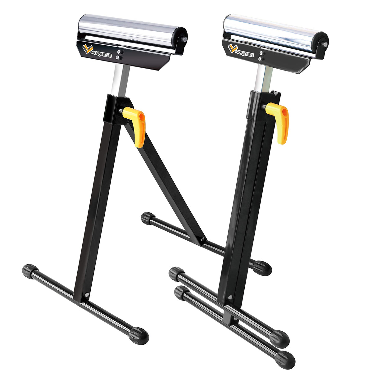 WORKESS Roller Support Stand 132 Lbs Load Capacity, Twin Pack WK-RS004T WORKESS