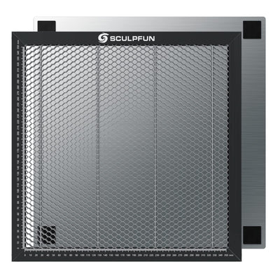 SCULPFUN Honeycomb Working Table 400x400x22mm, Honeycomb Laser Bed for CO2 or Diode Laser Engraver and Cutting Machine, Laser Engraver Accessories,