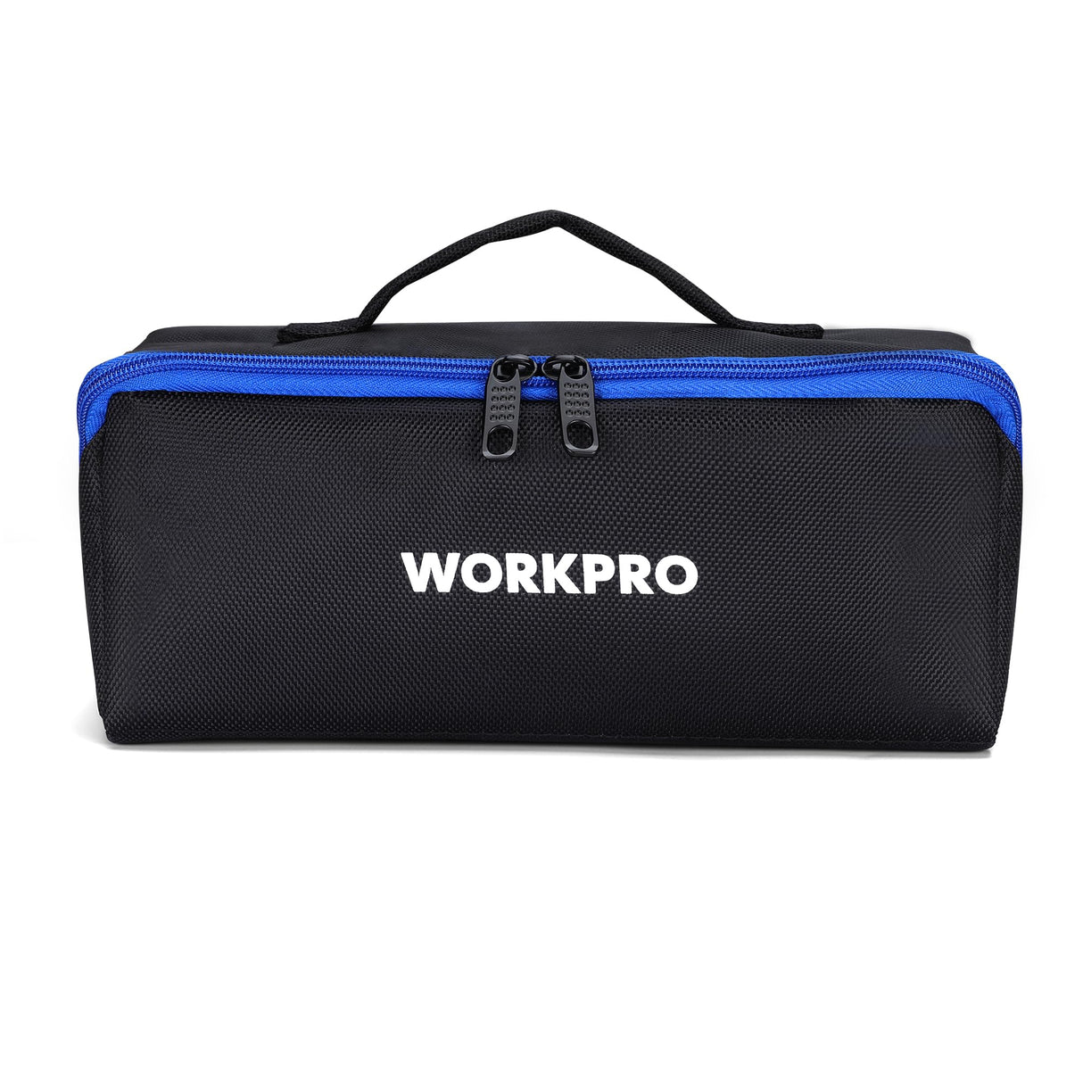 WORKPRO 10" Wide Mouth Utility Tool Bag with Zipper, Heavy Duty Tool Storage Bag, Multipurpose Zipper Tool Pouch Tote Bag for Organizer 3-pack WORKPRO