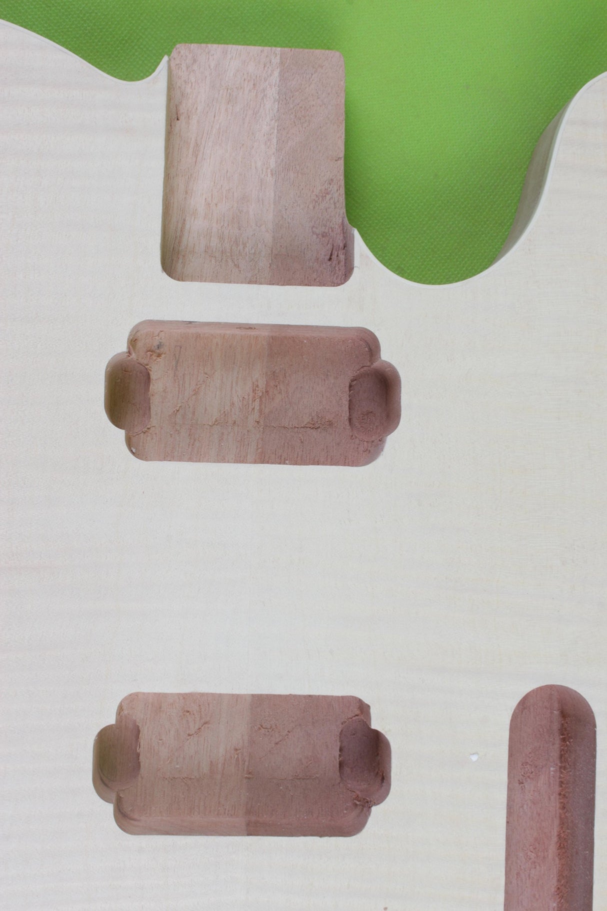 Yinfente Electric Guitar Body Replacement Mahogany Maple wood Guitar Body For Tele Unfinished 25.5 Inch yinfente