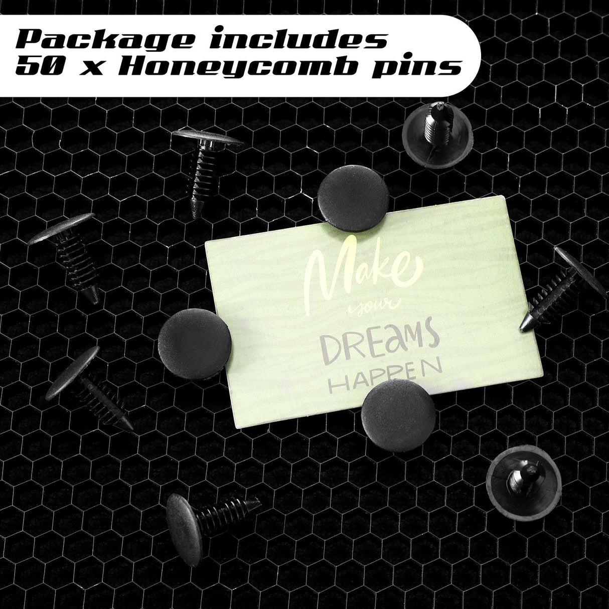 50 Pcs Honeycomb Pins Honeycomb Laser Bed Hold Down Pins Honeycomb Fixing Needle Laser Engraver Accessories Grid Working Table Laser Cutter and Queekay