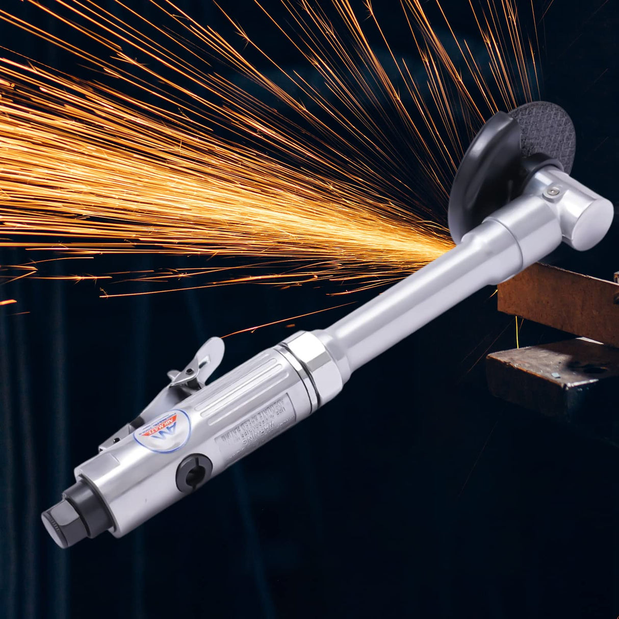 Long Handle Angle Grinder, 1/4" Air Angle Grinder Cutter Grinding Tool 18000 Rpm Long Neck Angle Grinder Pneumatic Angle Cutting Machine Long Handle DUYIWAA