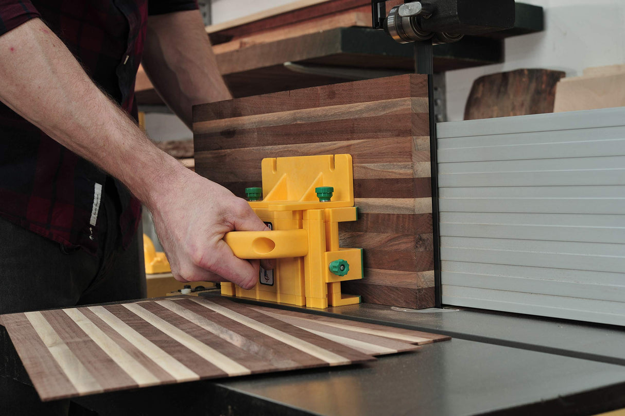 MICROJIG GRR-RIPPER GR-100 3D Table Saw Pushblock, Yellow MICRO JIG