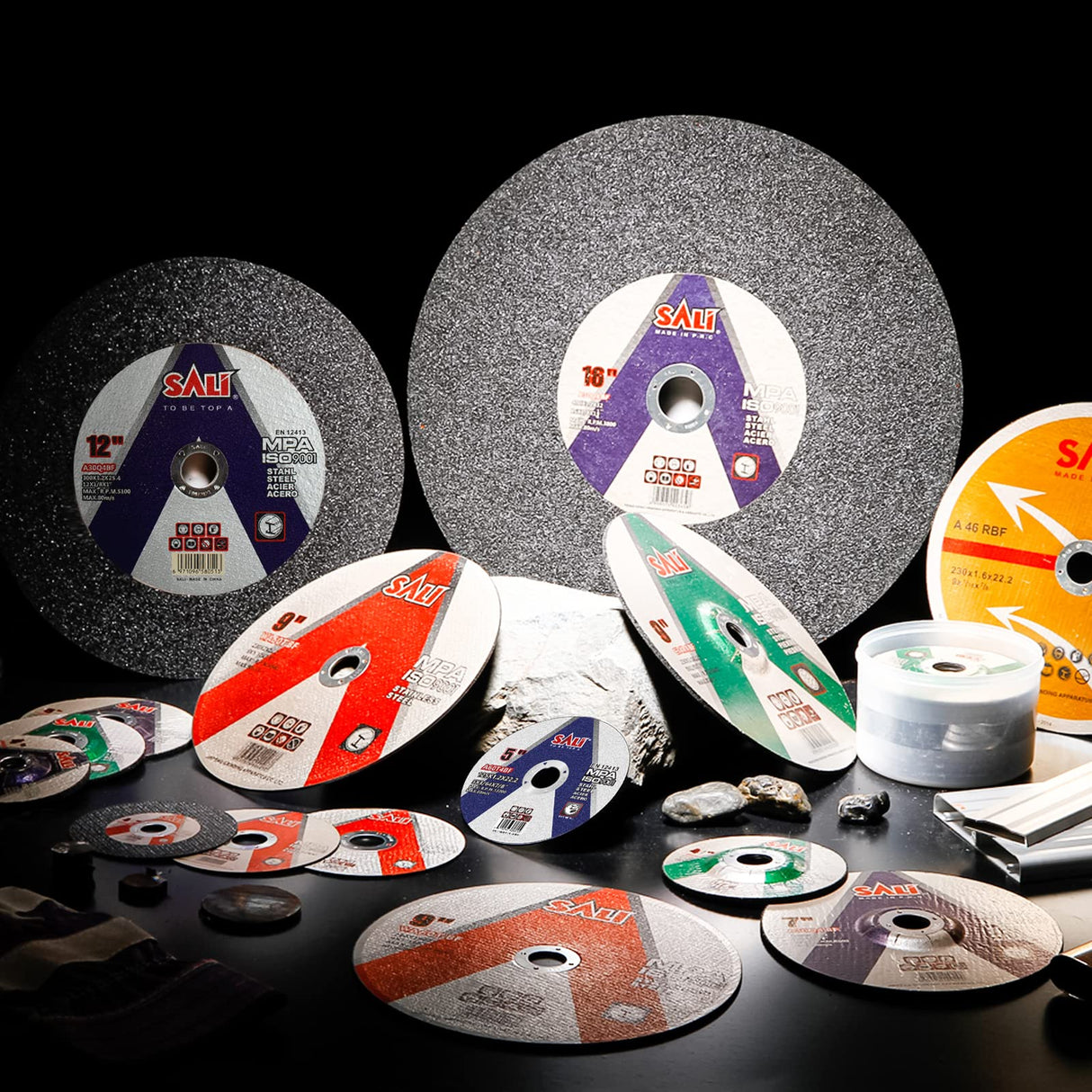 SALI 50 Pack Cut Off Wheels 3 Inch General Purpose Metal Cutting Wheel for 3 in Angle Grinders and Die Grinders- Cutting Disc Aggressive Cutting 3" x SALI