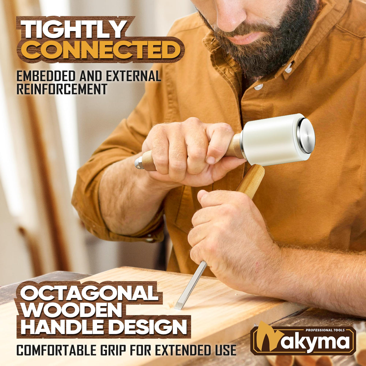 Wood Carving Kit, Wood Carving Set - Wood Carving Tools of 12 Wood Chisels with Canvas Case,Sharp Cr-V 60 Steel Blades, Wood Chisel Sets for Nakyma