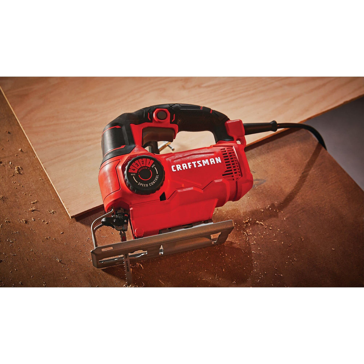 CRAFTSMAN Jig Saw, 4 Orbital Settings, Up to 3,000 SPM, 5 Amp, Corded (CMES610) Craftsman