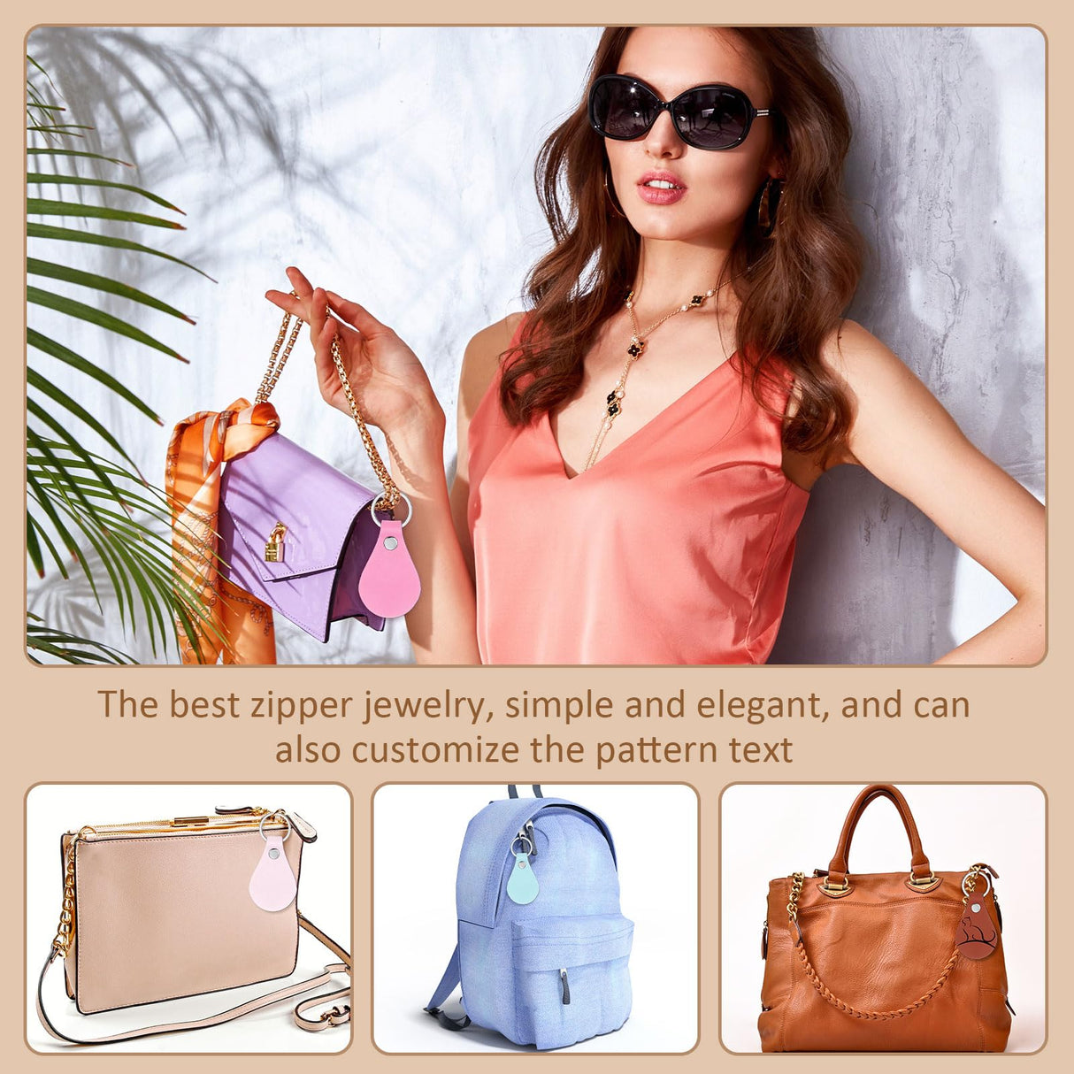 Sasylvia 100 Pcs Leather Key Fob Kit Leather Keychain Blanks with Rivets and Key Rings for Laser Engraving DIY Making Leather(Multicolored) Sasylvia