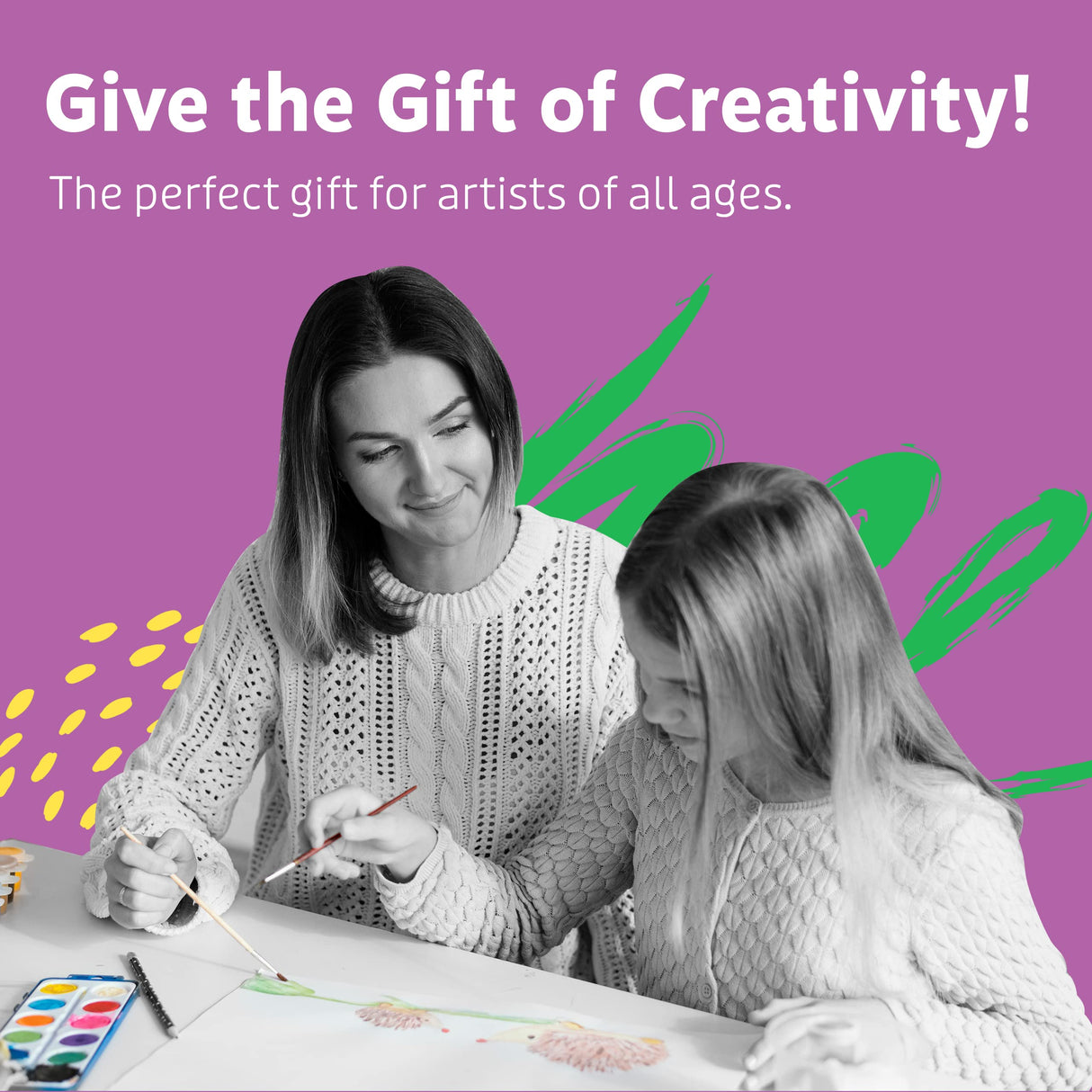 Artlicious Paint Brushes - Acrylic Paint Set and Detail Paint Brushes for Kids - Use with Craft, Watercolor, Oil, Gouache Paints, Face Art, Washable Artlicious