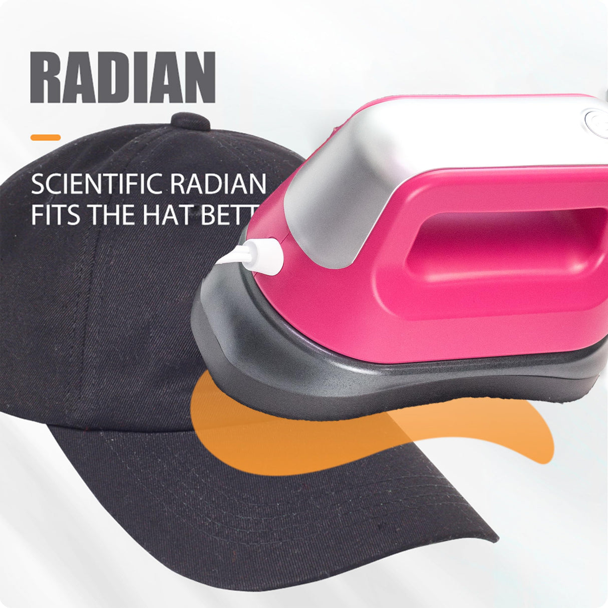 Hat Heat Press,Hat Press, Mini Heat Press,Hat Press Heat Machine for Caps,Heat Press Machine for t Shirts,6.3 * 3.3 in Curved Ceramic-Coated Heat MEETDUMPL