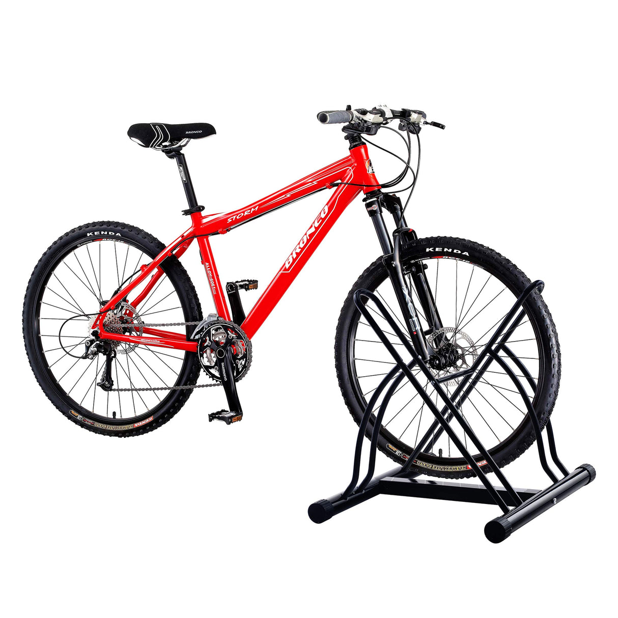RAD Cycle Mighty Rack Two Bike Floor Stand Bicycle Instant Versitile Pro Quality Bike Park RAD Cycle Products