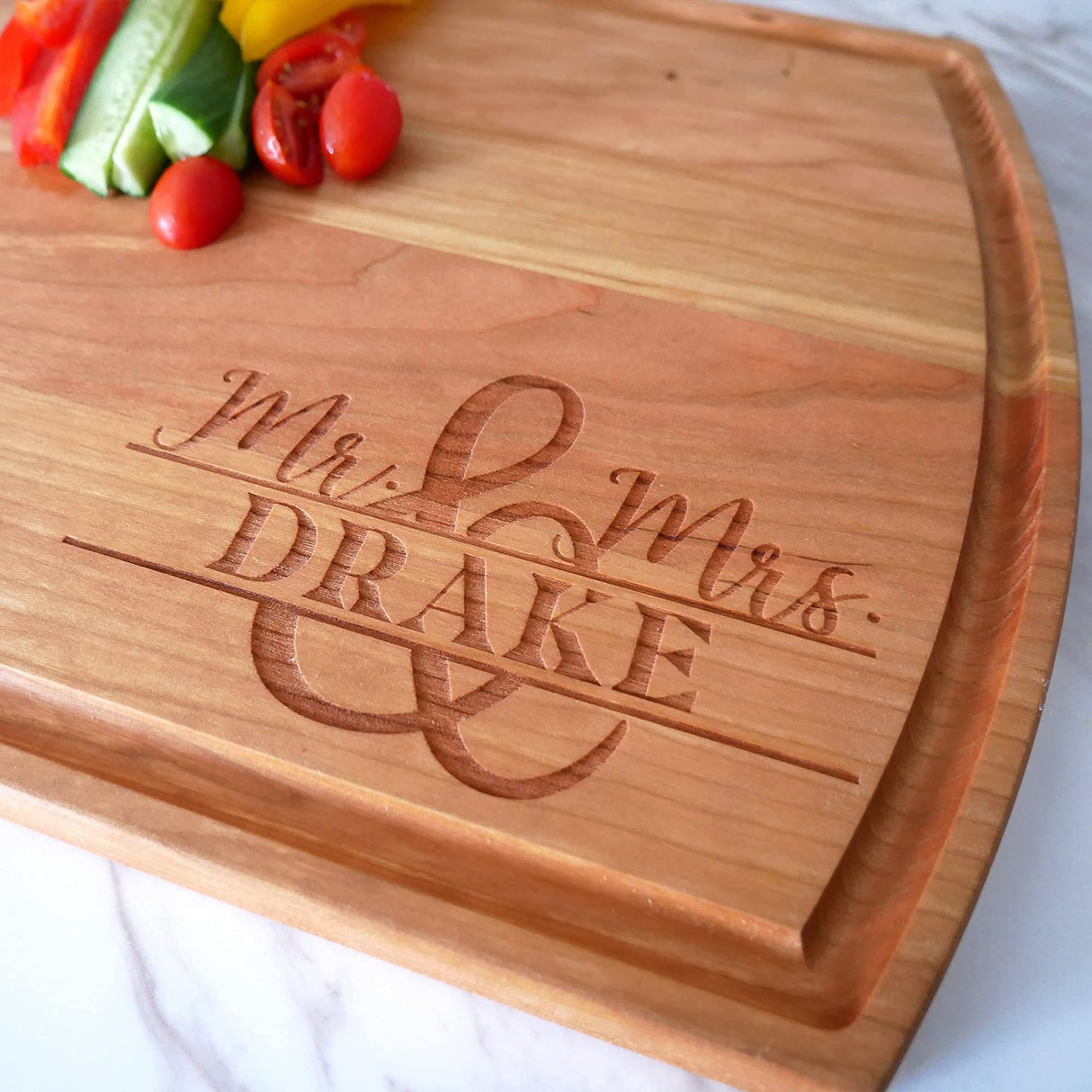 Personalized Cutting Boards - Anniversary, Bridal Shower Gift & Wedding Gifts for Couple - Personalized Gifts for Women, Men & Couples - Cheese & Maison Custom