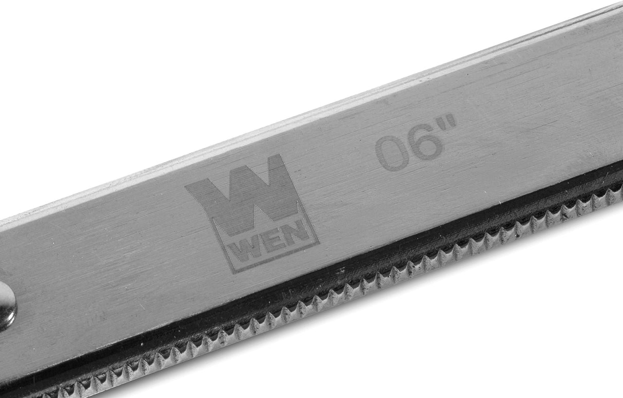 WEN 10206F2 Quick-Adjust 6-Inch Steel Bar Clamps with 2.5-Inch Throat and Micro-Adjustment Handle, Two Pack WEN