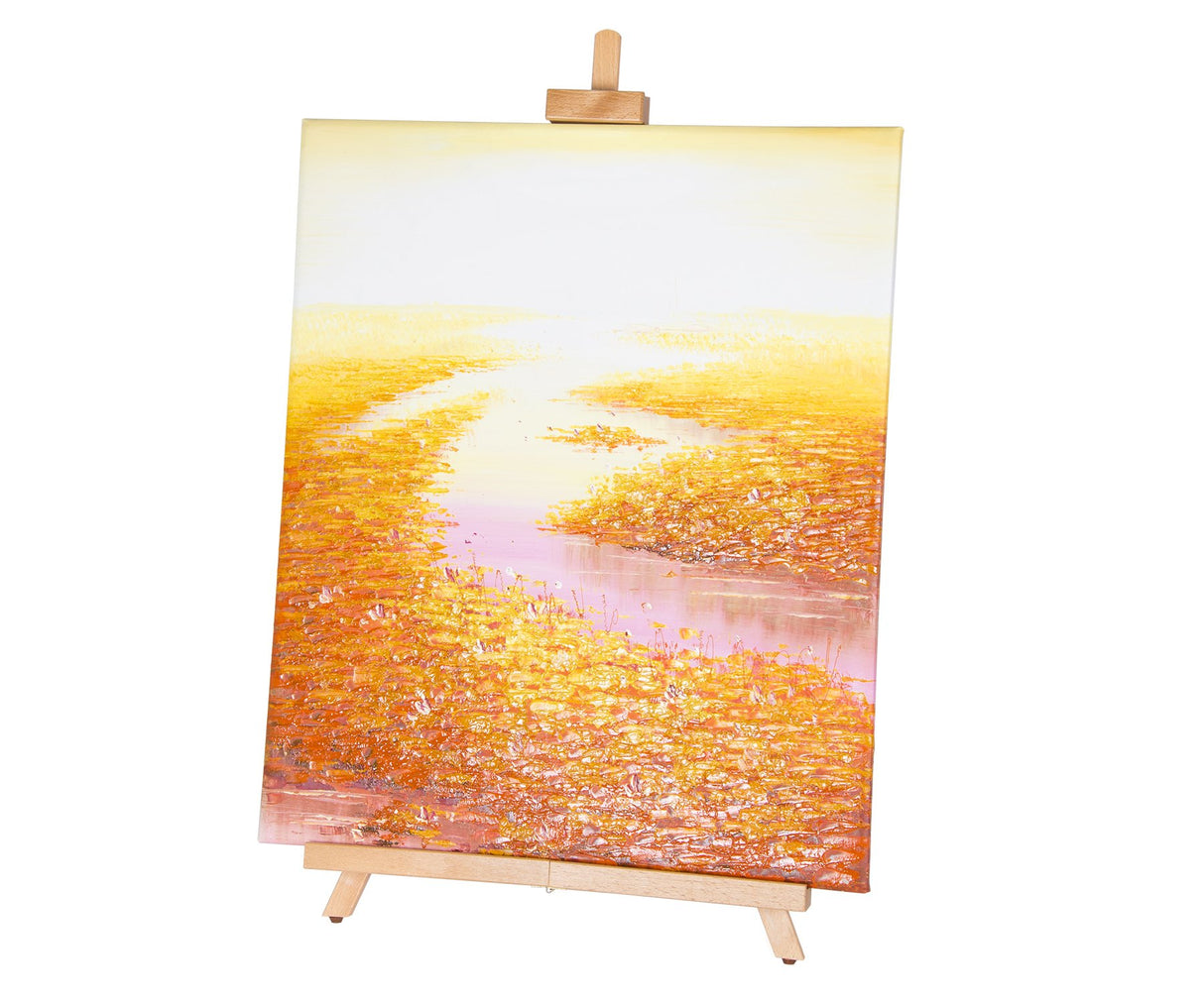 CONDA 31-1/2 inch A-Frame Easel, Adjustable Beechwood Tripod Display Stand, Holds Up to 27" Canvas, Portable Table Desktop Painting Picture Holder conda