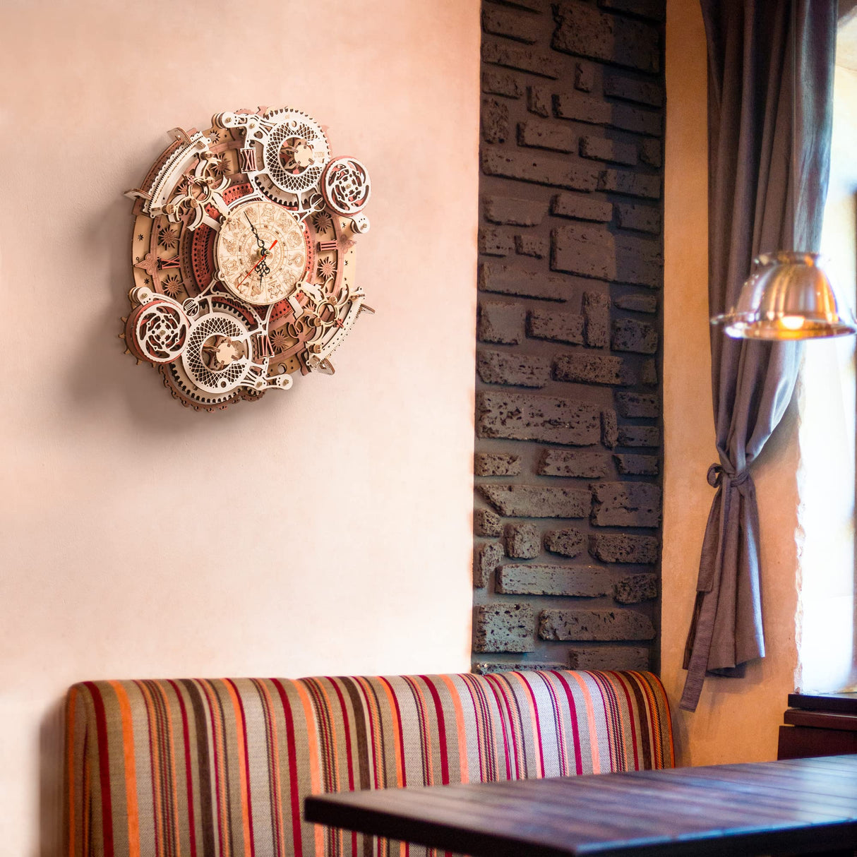 ROKR Zodiac Wall Clock 3D Wooden Puzzle Kit for Adults ROKR