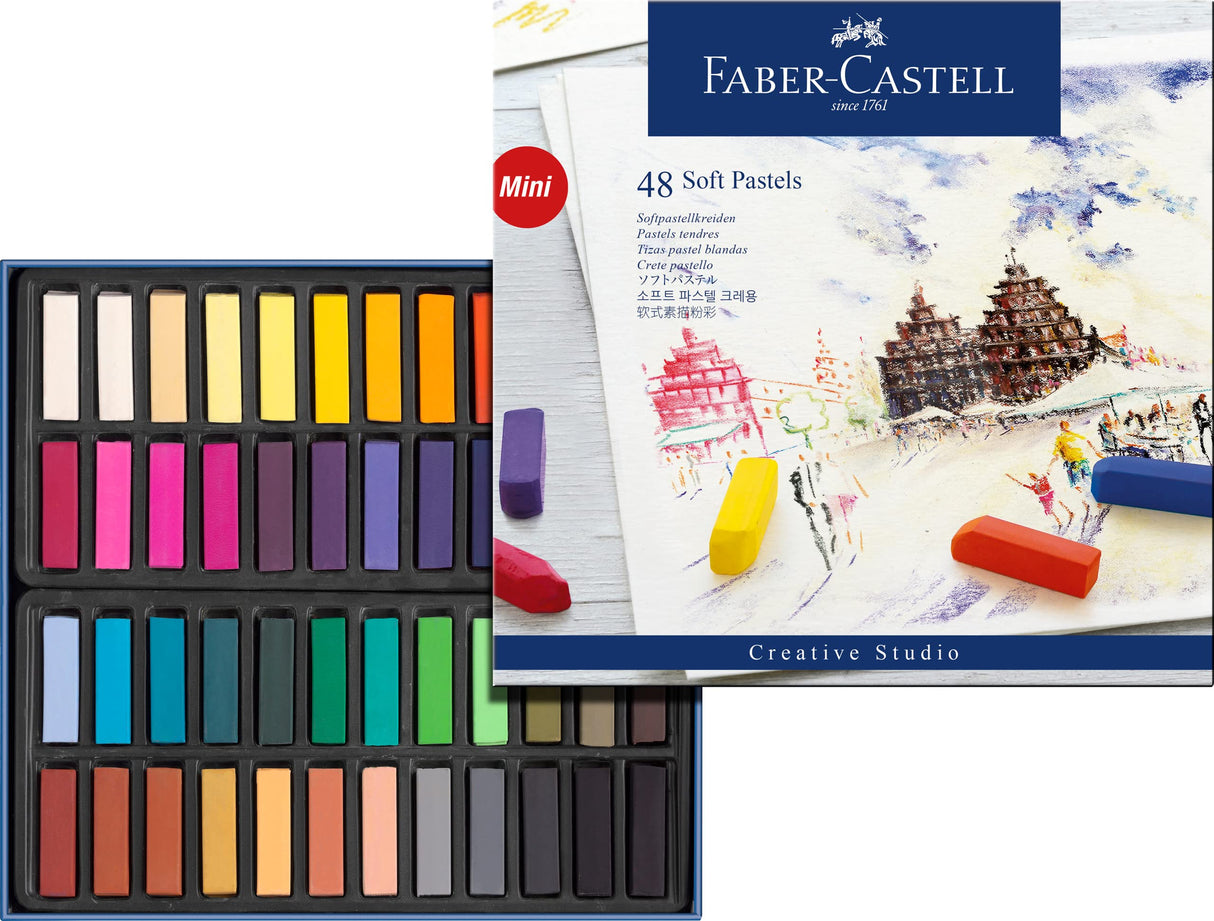 Faber-Castel FC128248 Creative Studio Soft Pastel Crayons (48 Pack), Assorted Faber-Castell