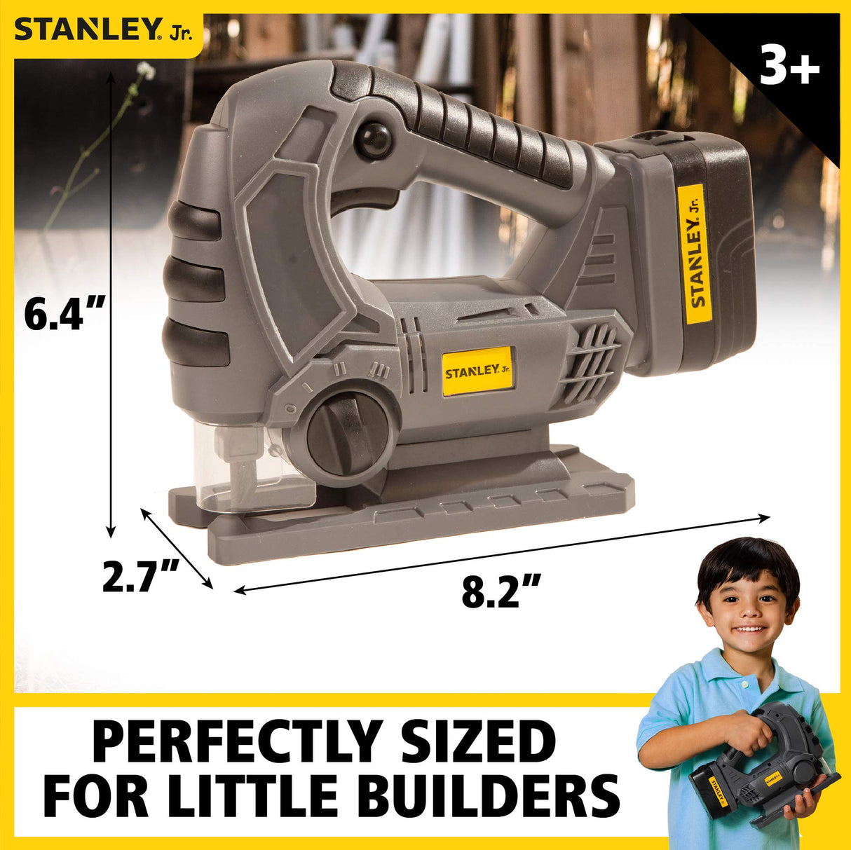 STANLEY Jr Jigsaw Toy – Carpentry Role Play For Kids – Enhance Hand And Eye Coordination – Power Tool Stanley Jr